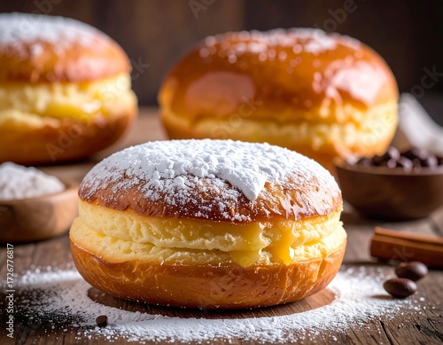 Close-up of sweet pastries