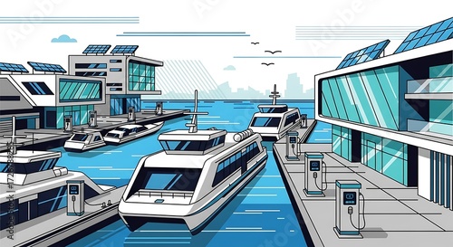 Electric boat charging. (1)