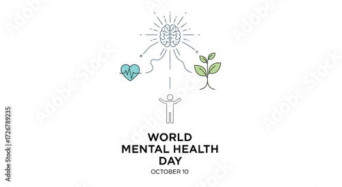 Celebrating World Mental Health Day with a focus on growth, well-being, and mindful living through connection and self-care
