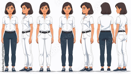Young casual business woman