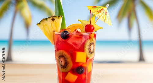Tropical fruit punch.