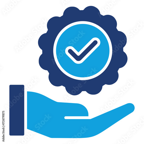 Standards Flat Blue Icon