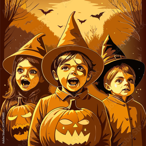 Lanotte di Halloween con streghe e fantasmi 008