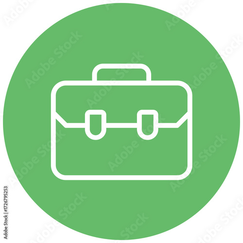 Briefcase line icon style