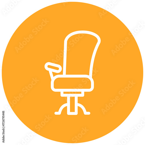 Chair line icon style