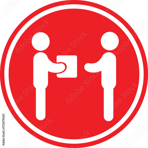 Red delivery icon