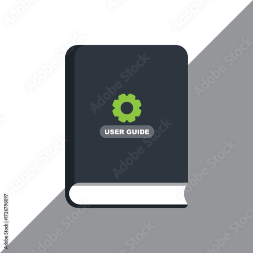 User Guide Icon Concept on Book