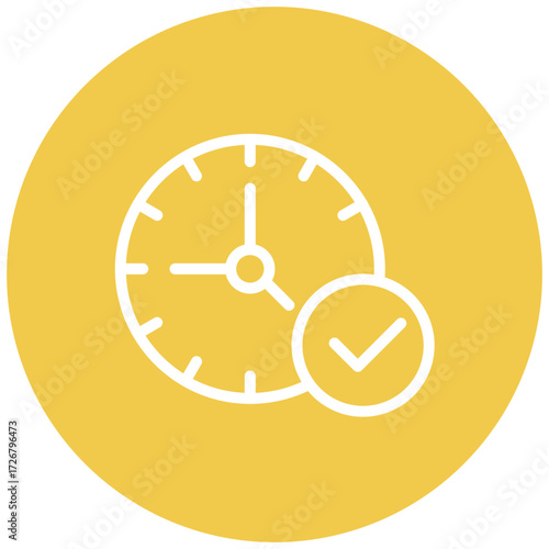 Deadline line icon style
