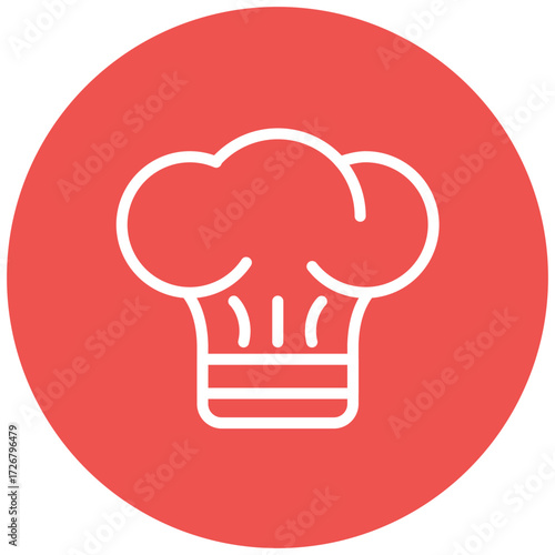Chef Hat line icon style