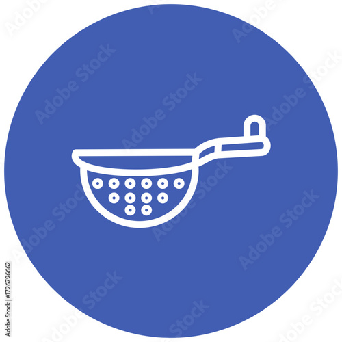 Tea Strainer line icon style