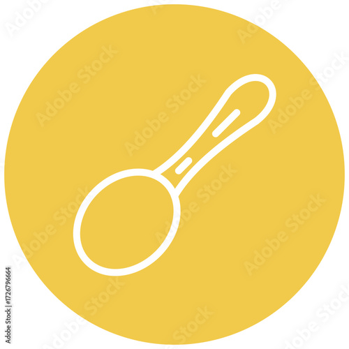 Spoon line icon style