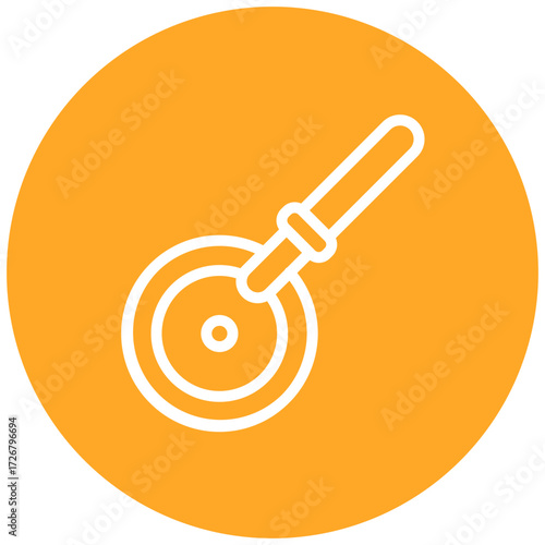 Pizza Cutter line icon style