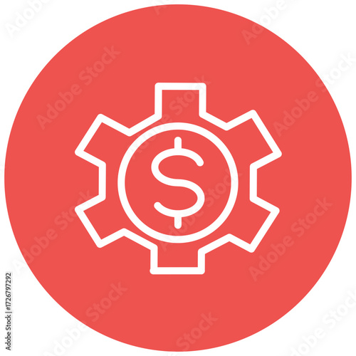 Money Management line icon style
