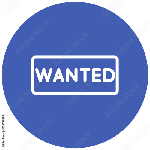 Wanted Line Icon Style