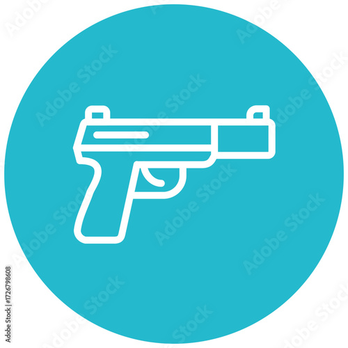 Gun Line Icon Style