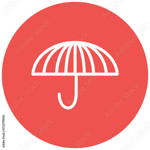 Umbrella Line Icon Style