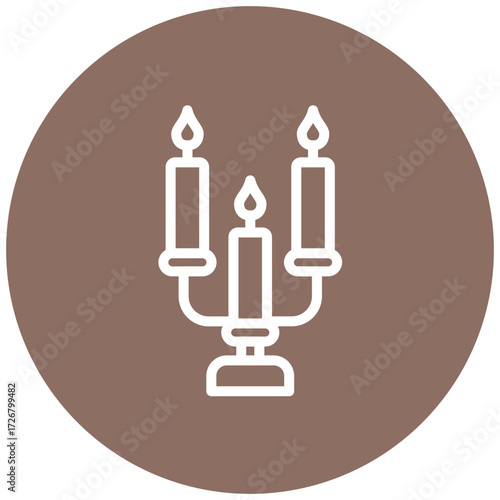 Candlestick Line Icon Style