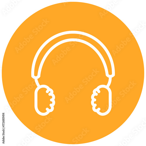 Earflaps Line Icon Style