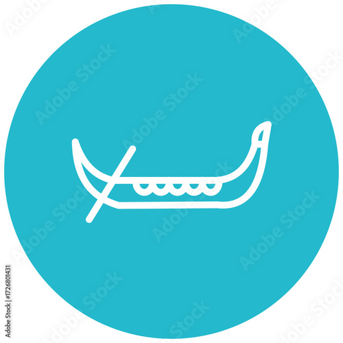 Gondola Line Icon Style