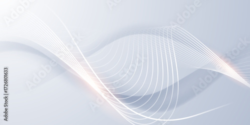 White abstract background with vector illustration. Modern background.