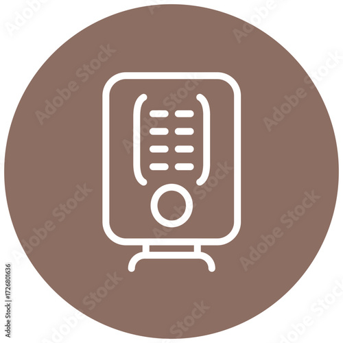 Heater Line Icon Style