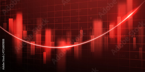 business vector illustration design Stock market charts or Forex trading charts for business and finance ideas.