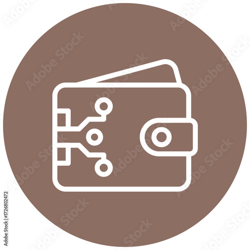 Ewallet Line Icon Style