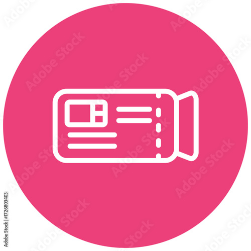 Passbook Line Icon Style