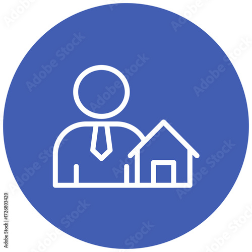 Broker Line Icon Style