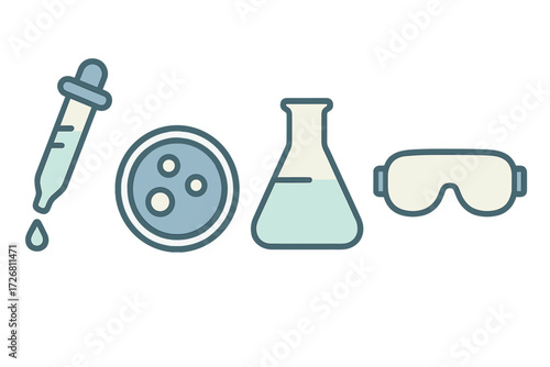 Laboratory tools and equipment for scientific experiments in a modern science lab setting