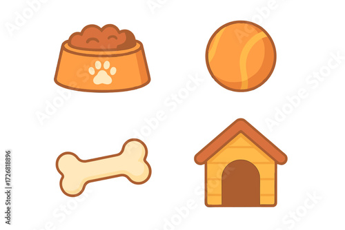 Pet essentials for a happy and healthy life in a cozy backyard setting on a sunny day