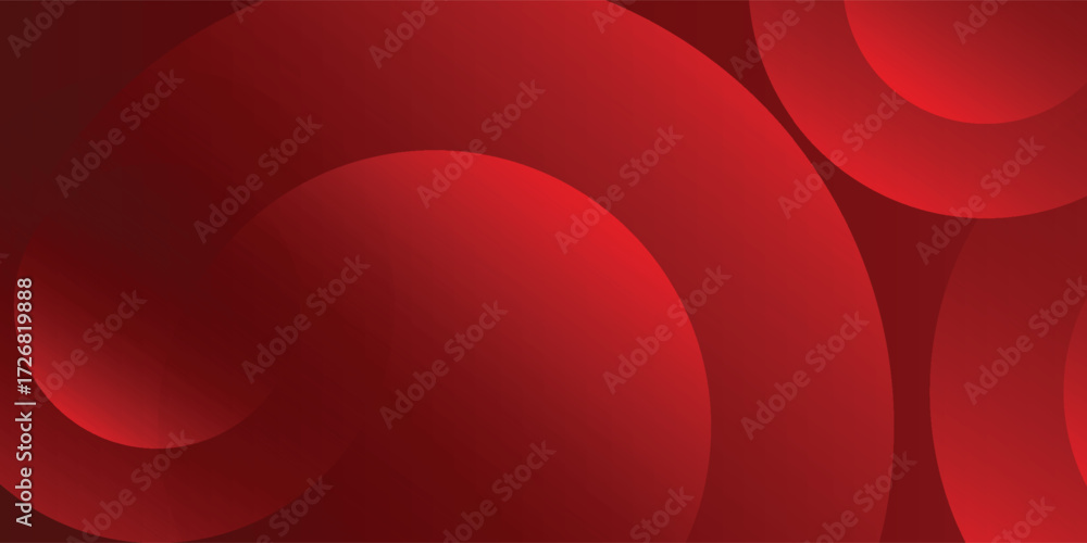 Obraz premium circle background. abstract red background. overlapping circle background.