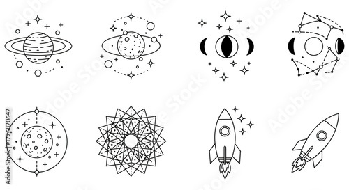 Santa claus riding in a sleigh pulled by two reindeer full of presents on a white background