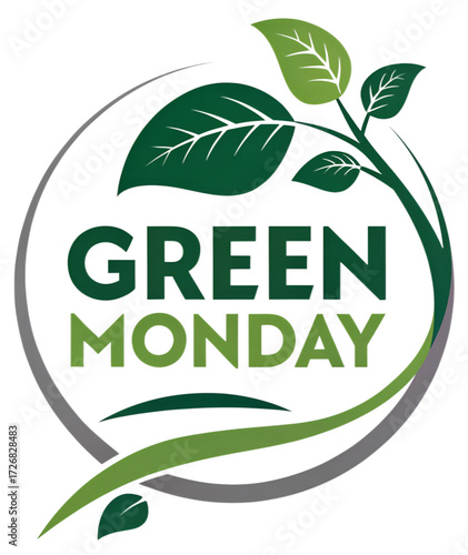Green monday PNG illustration