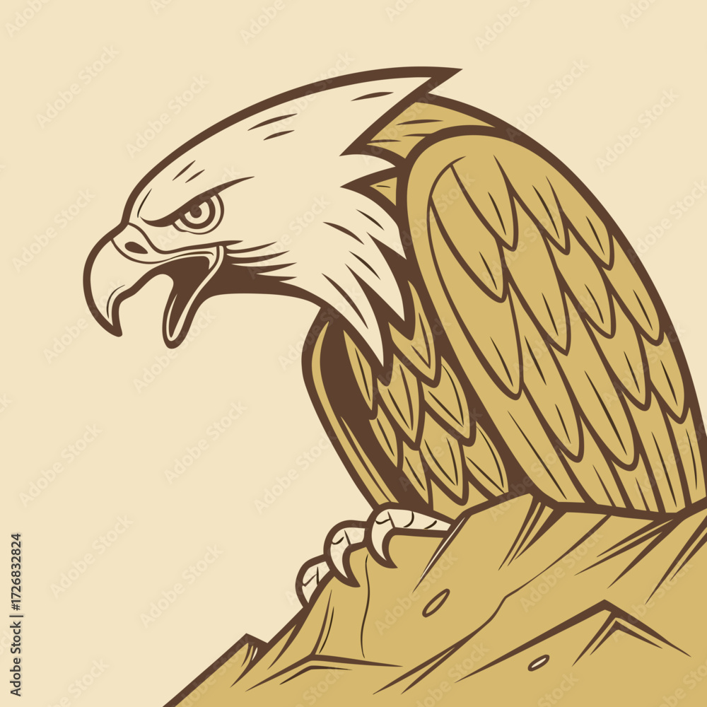 Fototapeta premium eagle vector illustration