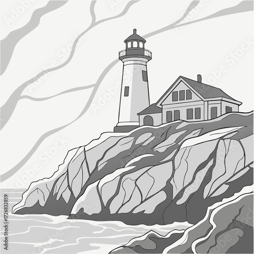 lighthouse on the coast