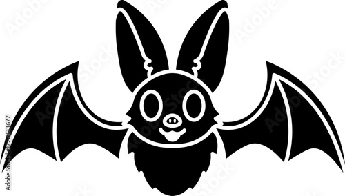 Bat with wings and star glyph style.