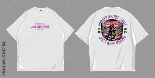 Mockup t shirt oversize white, design streetwear