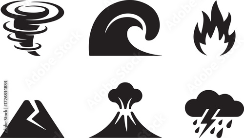 Collection of black hand drawn scribble lines and strokes