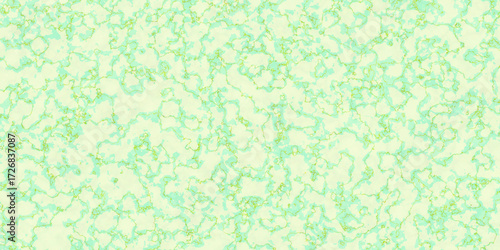 Abstract mosaic of soft green and pale yellow geometric shapes