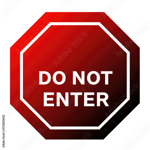 do not enter sign