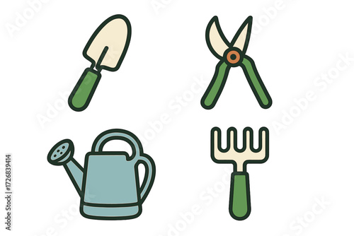 Garden tools for planting and maintaining a vibrant flower and vegetable garden
