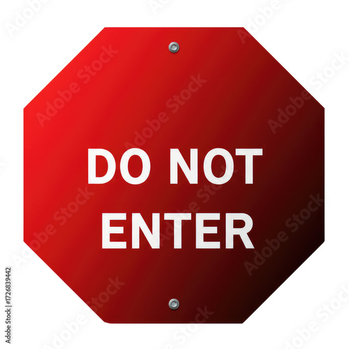 do not enter sign