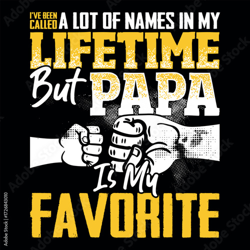 Father's Day Dad Lover Vintage T-shirt Design