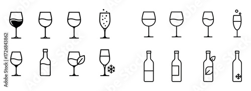 Sommelier Icon Set