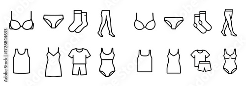 Underwear Icons Grid