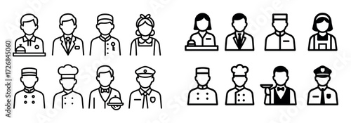 Hotel Staff Icons