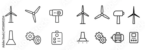Wind Power Icons