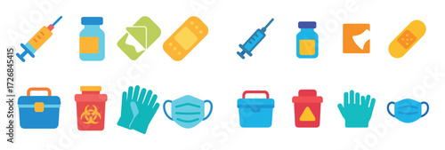 Vaccination Tools Icons