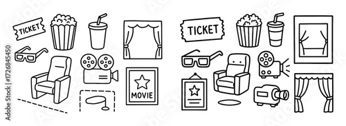 Cinema Doodle Icons